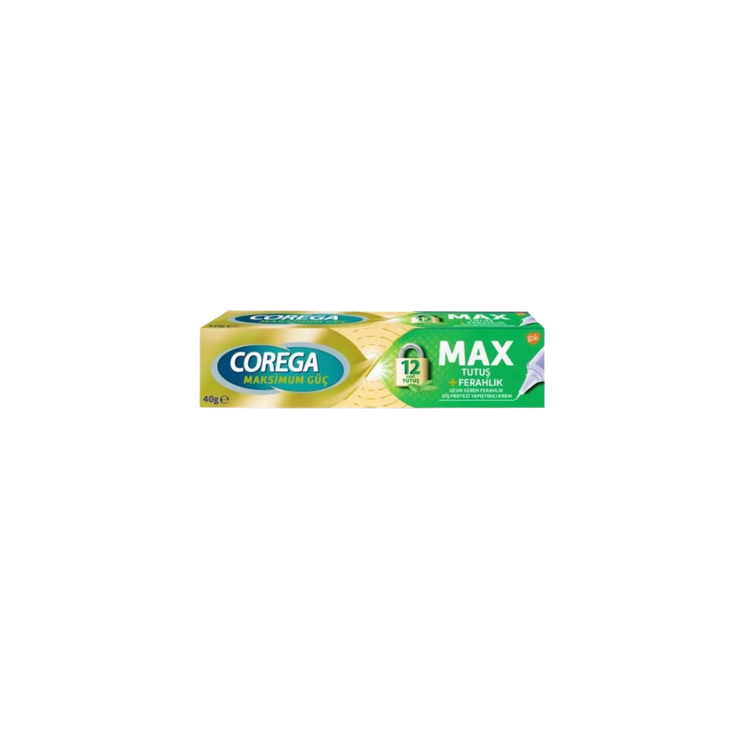 Corega Maximum Hold + Freshness Denture Adhesive Cream – 40 g