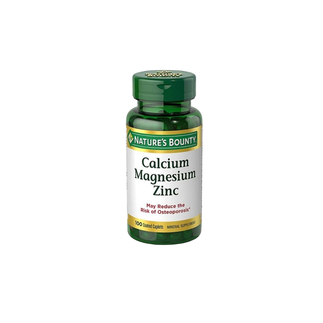 Nature's Bounty Calcium Magnesium Zinc – 100 Tablets