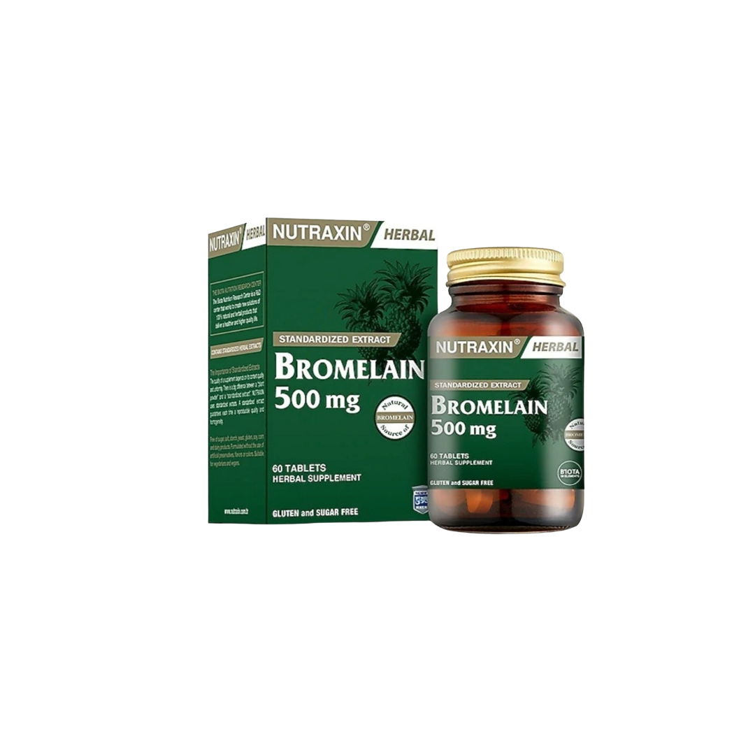 Nutraxin Bromelain 500 mg – 60 Tablets