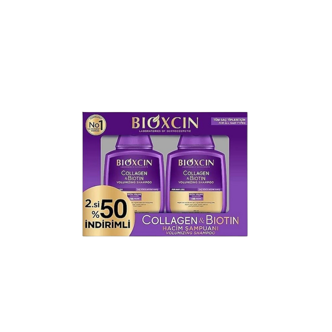 Bioxcin Collagen & Biotin Shampoo – 300 ml
Second Unit 50% Discount Campaign