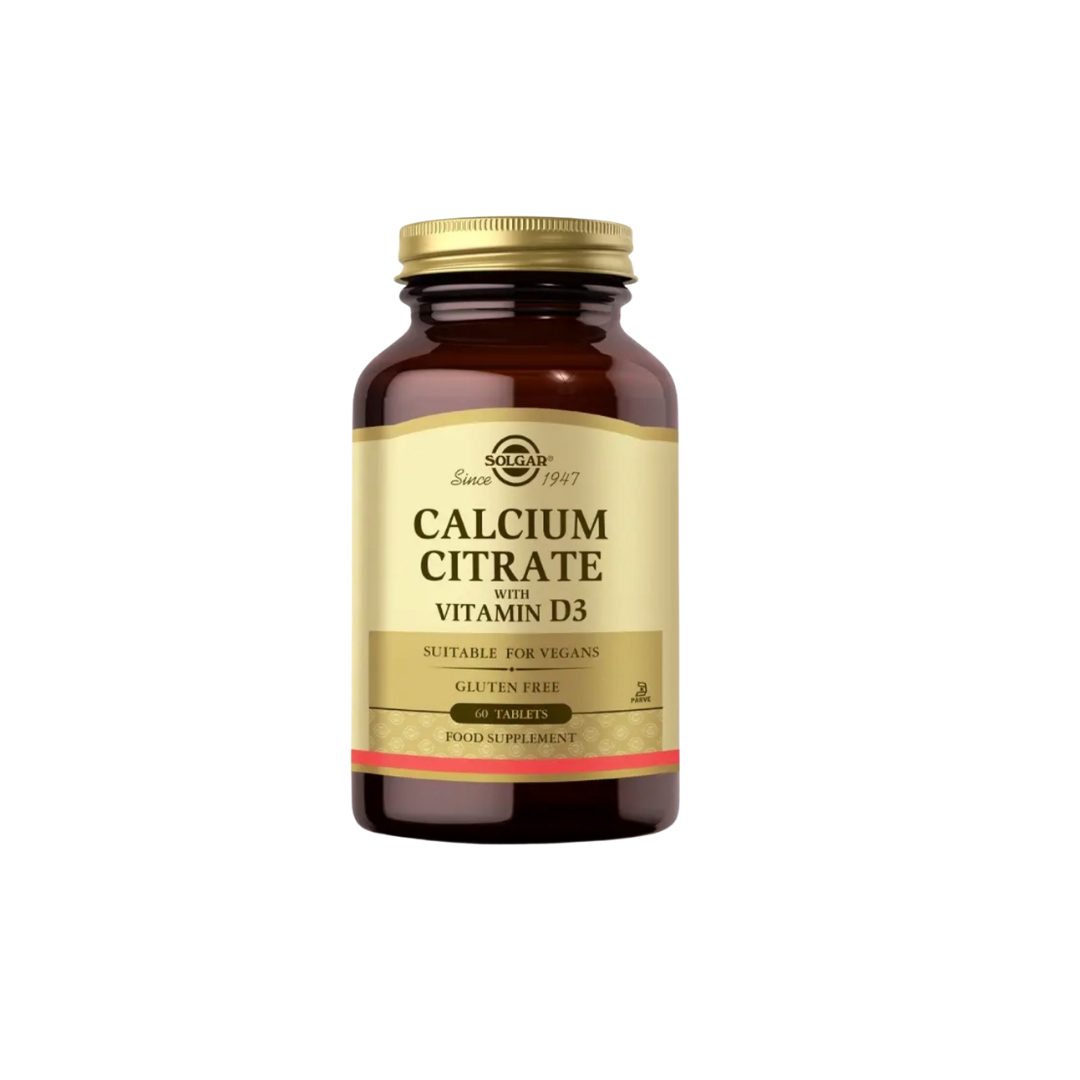 Solgar Calcium Citrate with Vitamin D3 – 60 Tablets