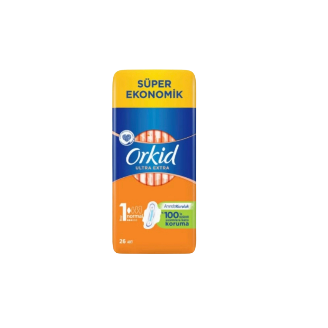 Orkid Ultra Extra Yeşil Normal – 4 Packs (26 Pads Each)