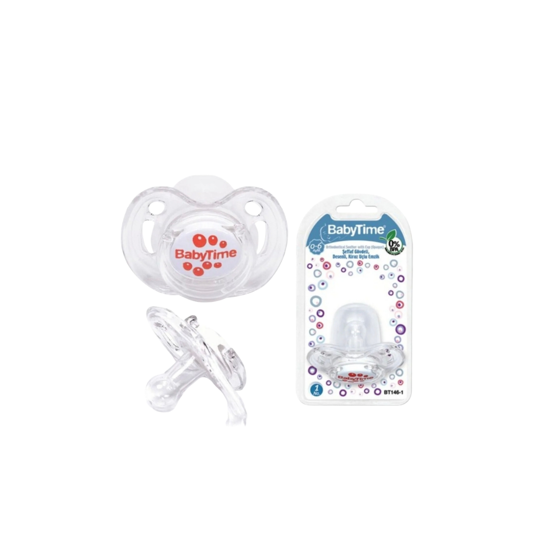 Baby Time Silicone Cherry-Shaped Pacifier No: 1