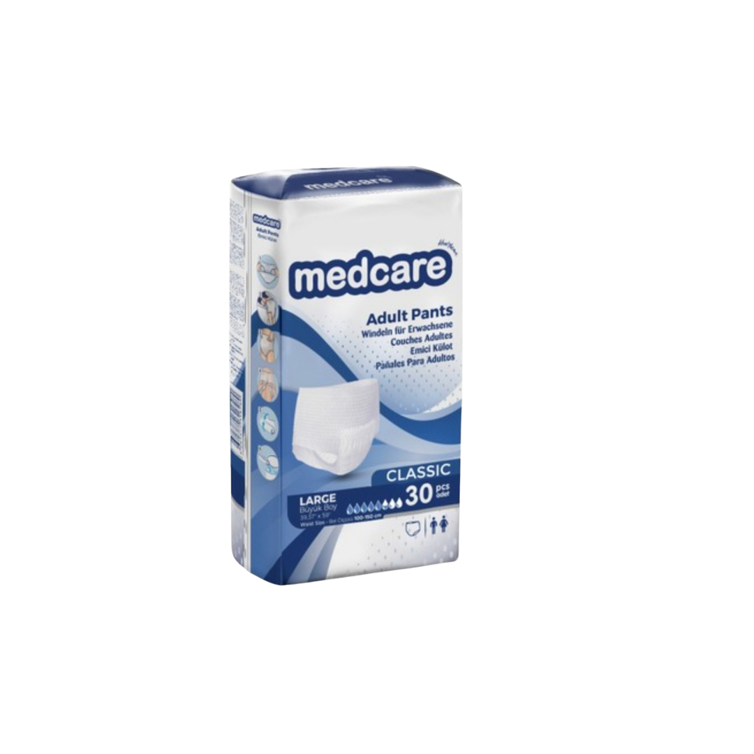 Medcare Absorbent Pull-Up Pants – Large – 30 Pieces